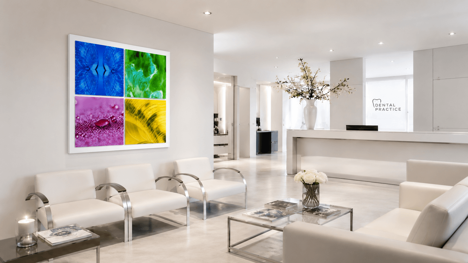 Luminous Divide in a professional practice, visualisation of scale and placement