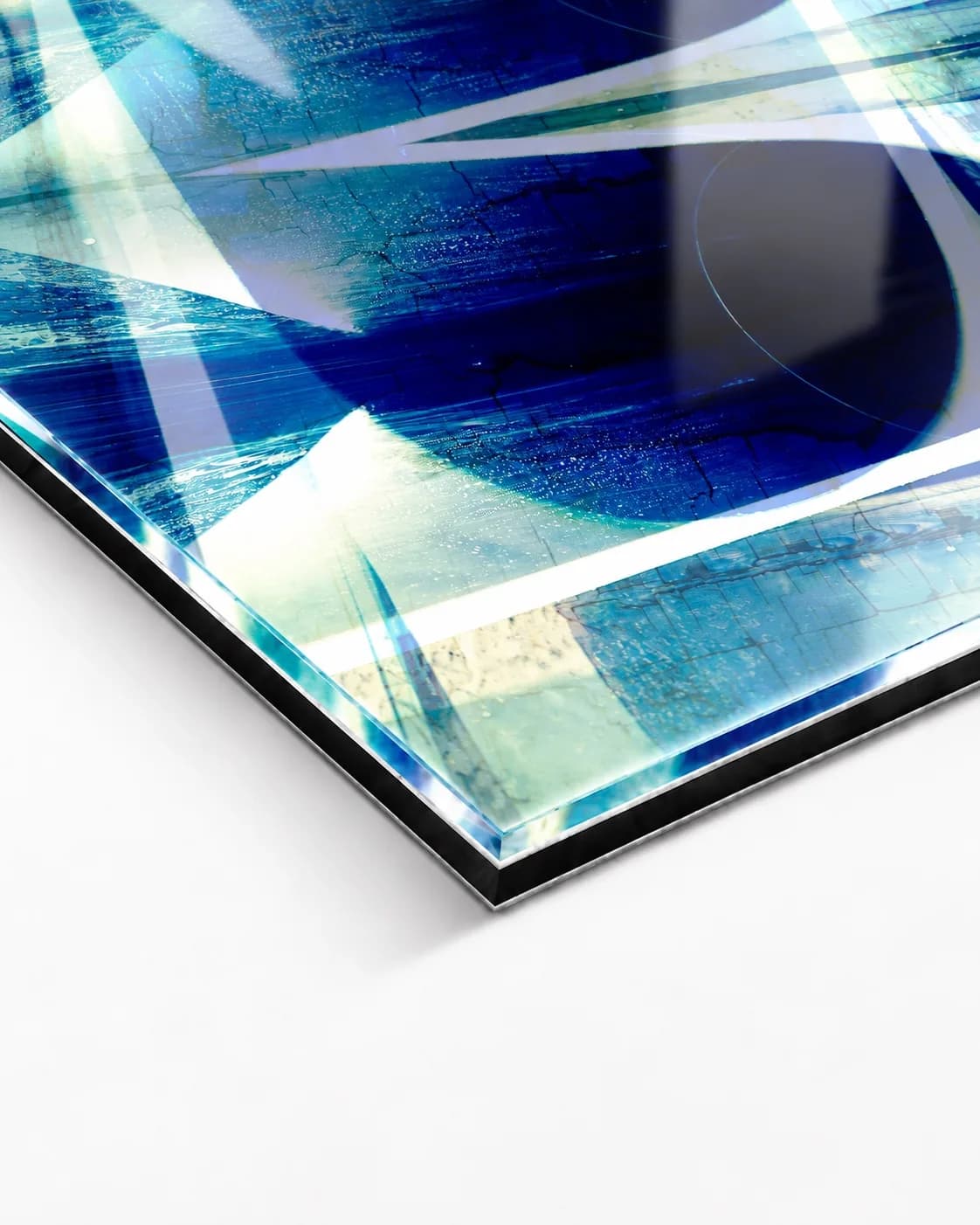 Vaulted Blue, corner of the acrylic print